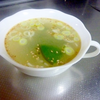 簡単めかぶの中華スープ